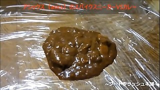 【fetish】Japanese woman food kick with Knee high socks asics spike boots Sneaker.